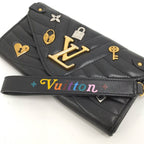 Louis Vuitton Portefeuille Wallet Love Lock Collection Leather Black — view 6