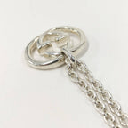 Gucci Interlocking Necklace Silver — view 4