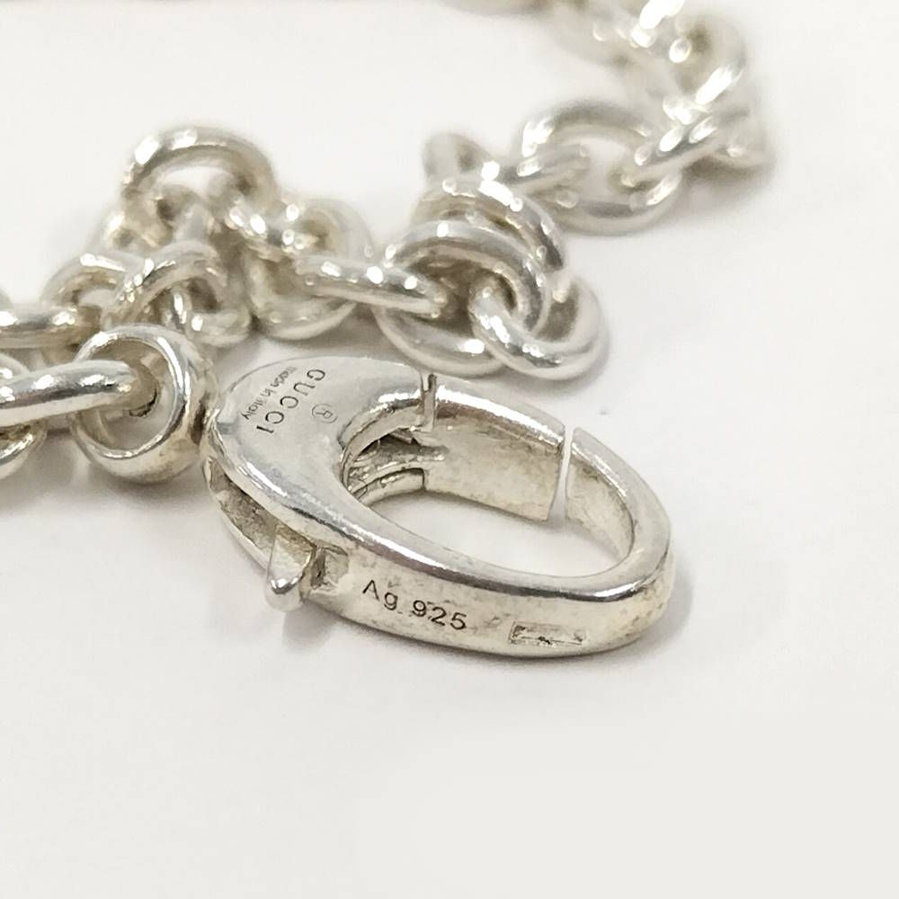 Gucci Interlocking Necklace Silver — view 9