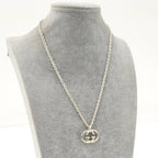 Gucci Interlocking Necklace Silver — view 7