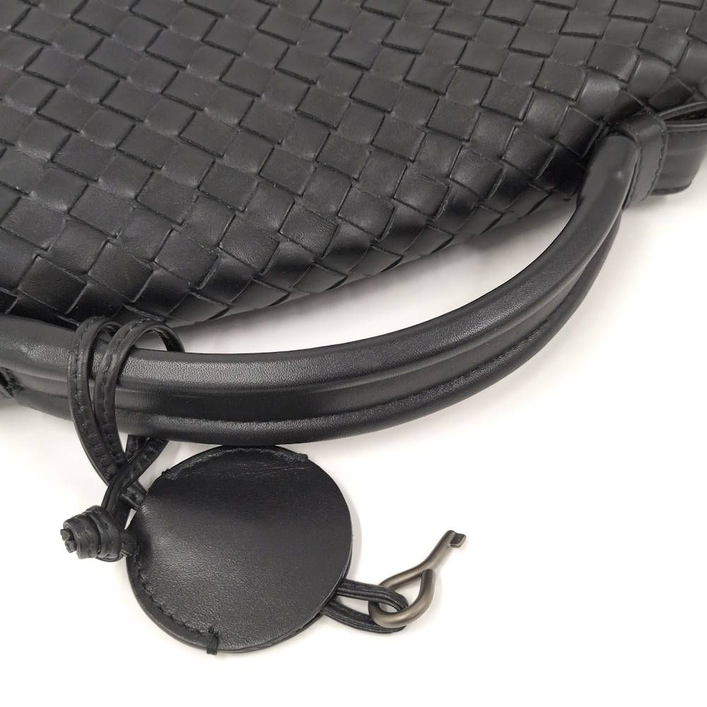 Bottega Veneta Business Bag Intrecciato Leather Black — view 4