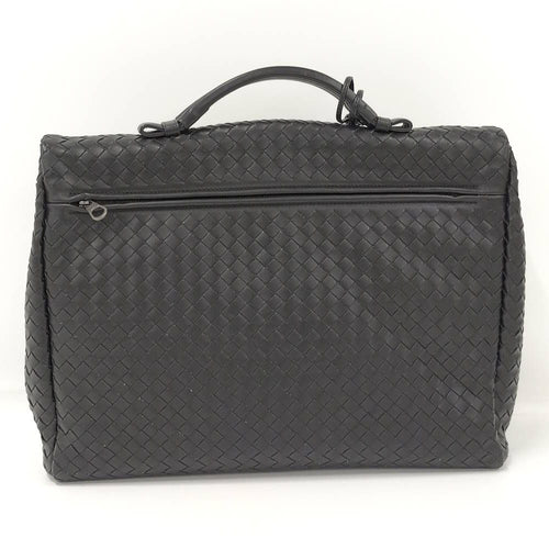 Bottega Veneta Business Bag Intrecciato Leather Black — view 2