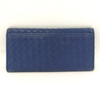 Bottega Veneta Wallet Intrecciato Leather Navy — view 3