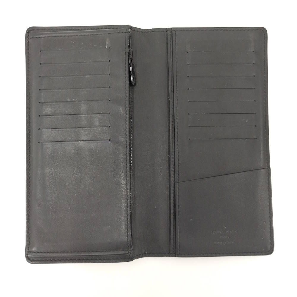 Louis Vuitton Bifold Wallet Portefeuille Brazza Monogram Shadow Noir — view 2