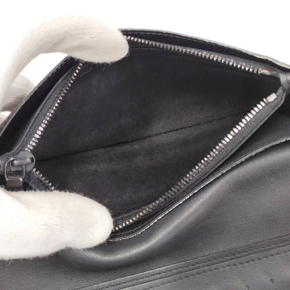 Louis Vuitton Bifold Wallet Portefeuille Brazza Monogram Shadow Noir — view 9