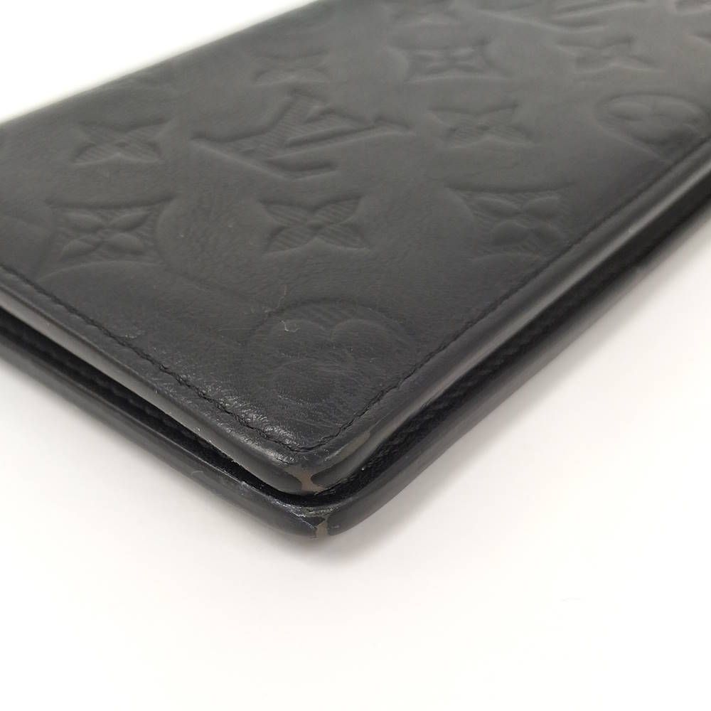 Louis Vuitton Bifold Wallet Portefeuille Brazza Monogram Shadow Noir — view 5