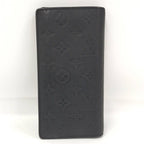 Louis Vuitton Bifold Wallet Portefeuille Brazza Monogram Shadow Noir — view 3