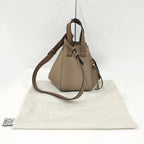 Loewe 2-Way Shoulder Bag Hammock Compact Gray Necklace Sand — view 9