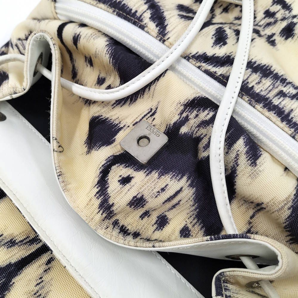 Gucci Backpack Nylon Ivory Navy 003 — view 8