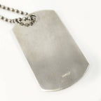 Gucci Dog Tag Necklace Silver — view 4