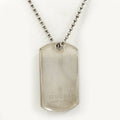Gucci Dog Tag Necklace Silver