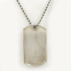 Gucci Dog Tag Necklace Silver