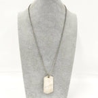 Gucci Dog Tag Necklace Silver — view 9