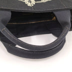 Prada Canapa Tote Handbag Canvas Black — view 7