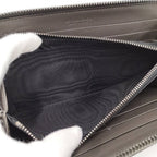 Bottega Veneta Zip Around Wallet Intrecciato Leather Dark Brown — view 8