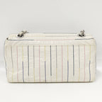 Chanel CC Logo Double Chain Shoulder Bag Enamel White — view 2