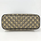 Gucci 2-Way Bag Bee Coating Leather Brown Black — view 7