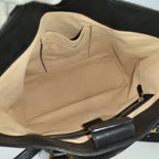 Gucci 2-Way Bag Bee Coating Leather Brown Black — view 9