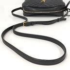 Saint Laurent Paris Shoulder Bag Leather Black — view 5