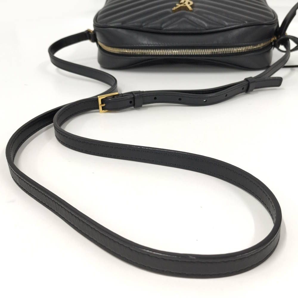Saint Laurent Paris Shoulder Bag Leather Black — view 5