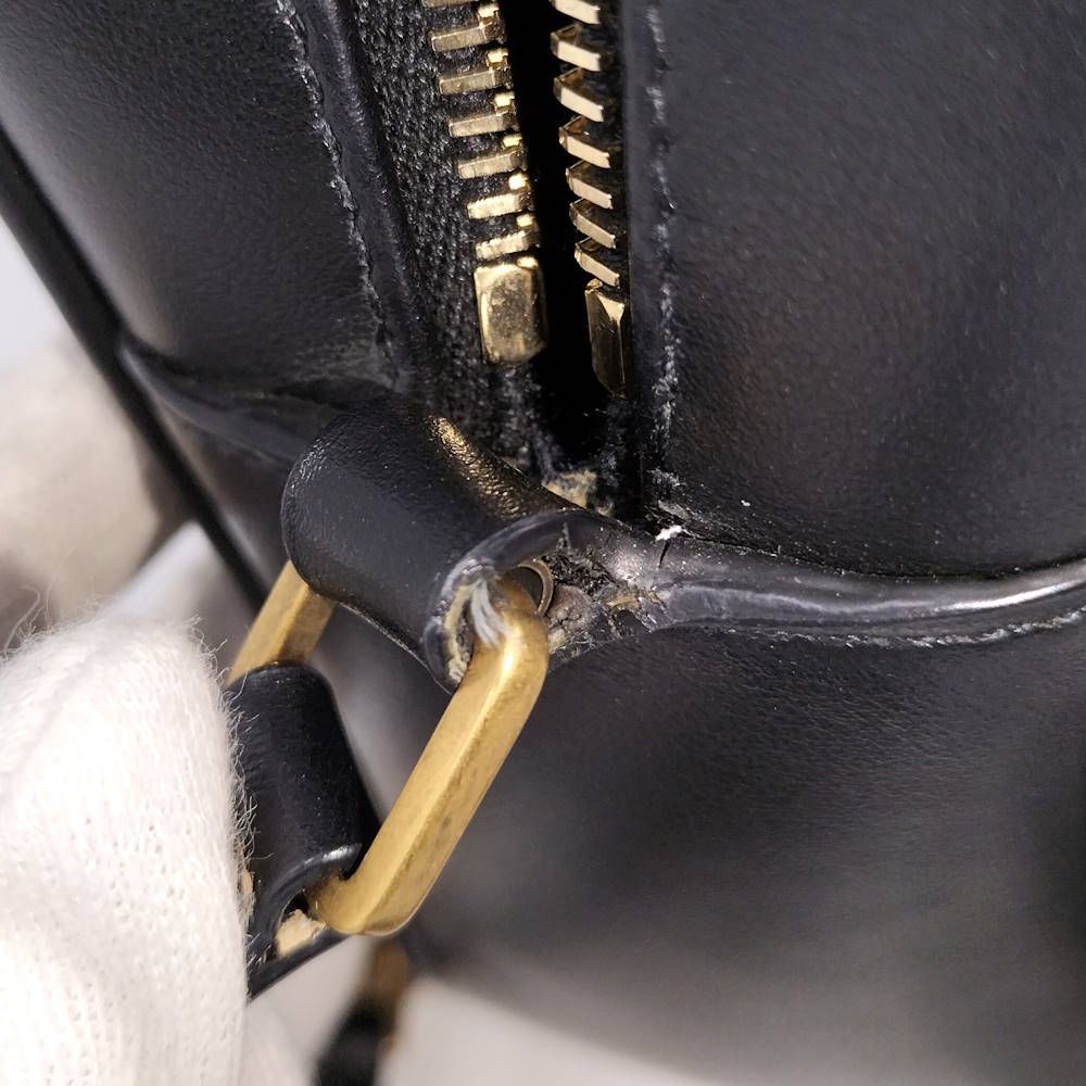 Saint Laurent Paris Shoulder Bag Leather Black — view 8