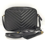 Saint Laurent Paris Shoulder Bag Leather Black — view 2