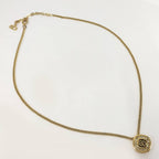 Dior Vintage Necklace Rhinestone Gold — view 5