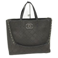 Chanel 2-Way Bag Caviar Leather Black