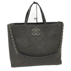 Chanel 2-Way Bag Caviar Leather Black