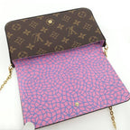Louis Vuitton Chain Shoulder Bag LV Yk Yayoi Kusama Pochette Felicie Monogram — view 8