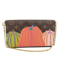 Louis Vuitton Chain Shoulder Bag LV Yk Yayoi Kusama Pochette Felicie Monogram