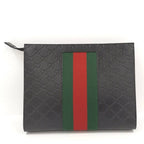 Gucci Clutch Guccissima Sherry Line Leather Black — view 2