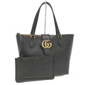 Gucci GG Dahlia SM Tote Leather Black Marmont