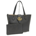 Gucci GG Dahlia SM Tote Leather Black Marmont