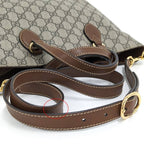 Gucci 2-Way Tote Shoulder Bag GG Supreme Leather Beige — view 4
