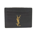 Saint Laurent Yves Card Case Leather Black