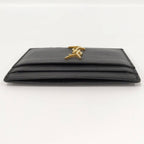 Saint Laurent Yves Card Case Leather Black — view 4