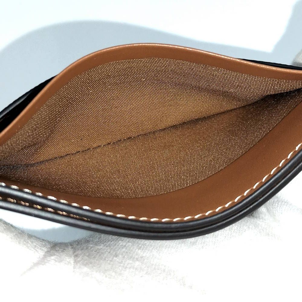 Celine Midi Amquad Holder Triomphe Canvas Calf Leather Wallet — view 9