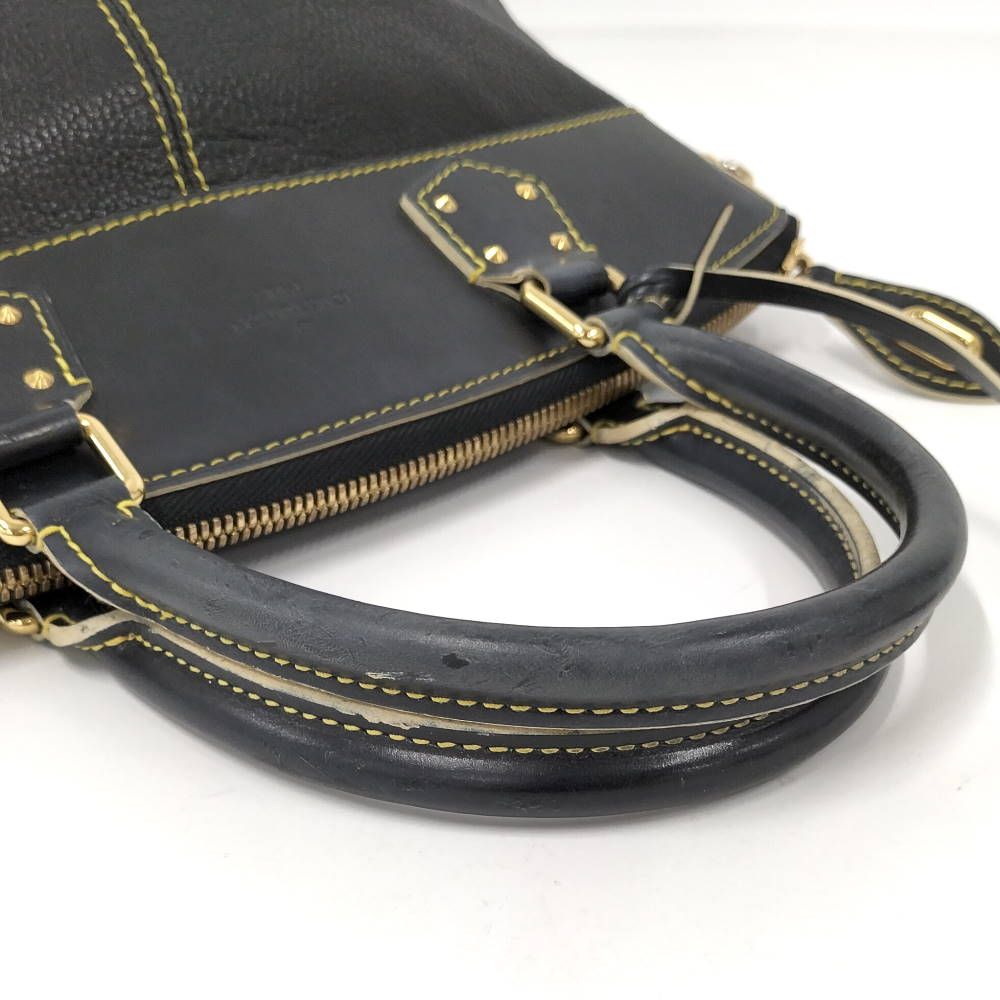Louis Vuitton Lockit PM Handbag Leather Navy — view 4