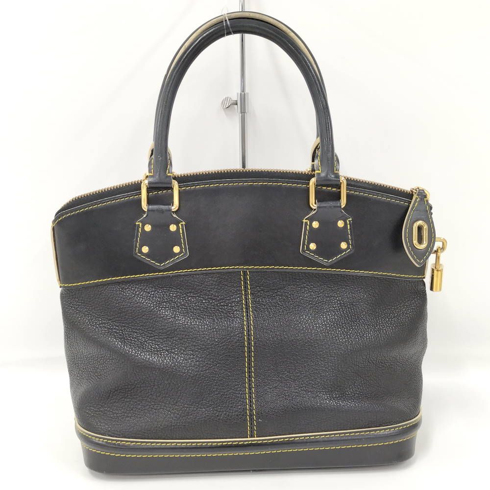 Louis Vuitton Lockit PM Handbag Leather Navy — view 2