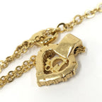Dior Necklace Logo Light Stone Plated Gold — view 7