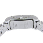 Bvlgari Rettangolo Stainless Steel Silver Quartz Analog Display White Dial Watch — view 5