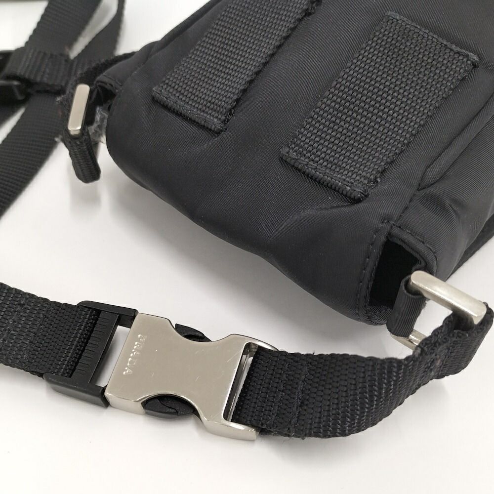 Prada Phone Shoulder Bag Nylon Black — view 6