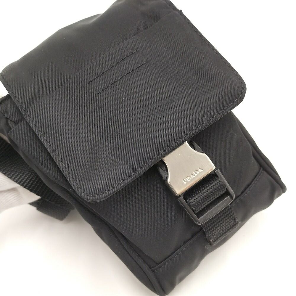 Prada Phone Shoulder Bag Nylon Black — view 5