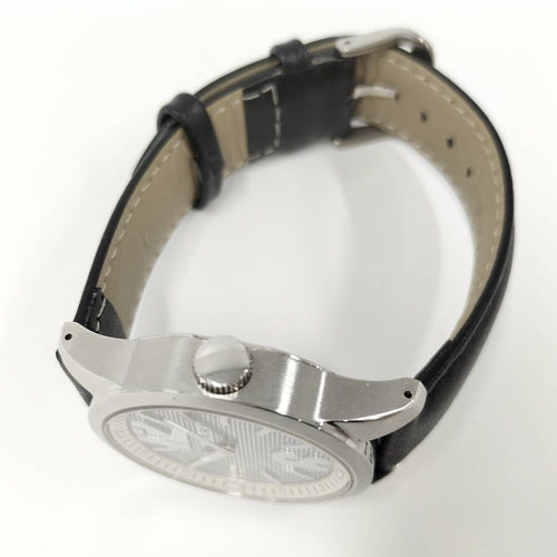 Bvlgari Watch Solo Tempo SS Leather External Quartz Silver Dial — view 2