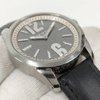 Bvlgari Watch Solo Tempo SS Leather External Quartz Silver Dial — view 8