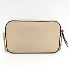 Gucci Chain Shoulder Bag Leather Beige — view 2