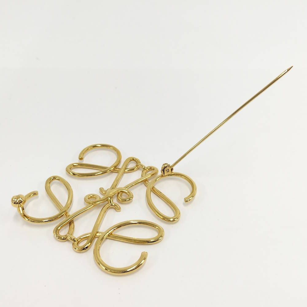 Loewe Brooch Anagram Gold Plated — view 8