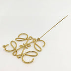 Loewe Brooch Anagram Gold Plated — view 8