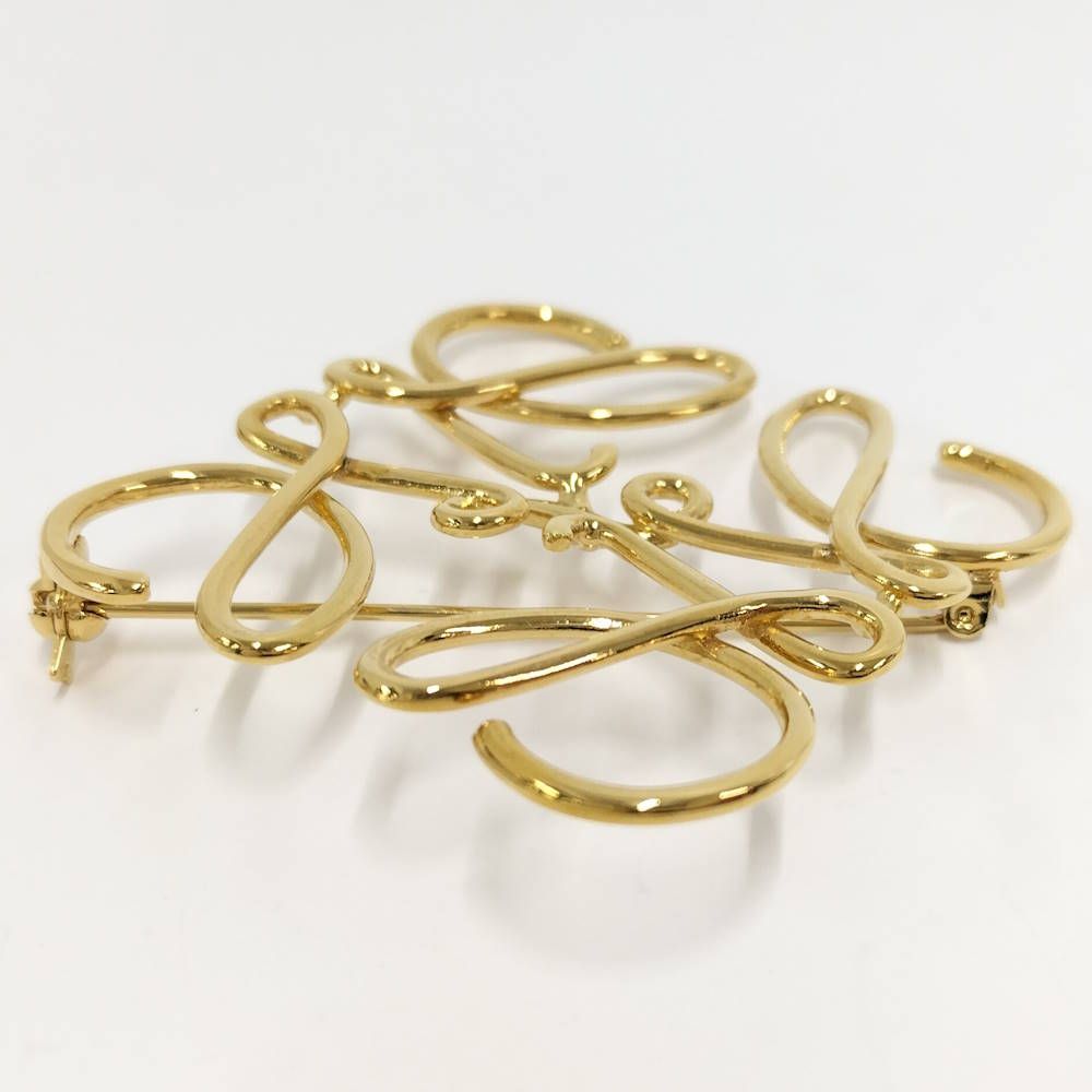 Loewe Brooch Anagram Gold Plated — view 3